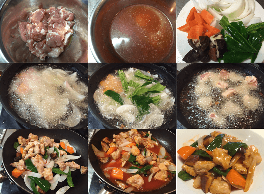 酢豚炒めのレシピと作り方