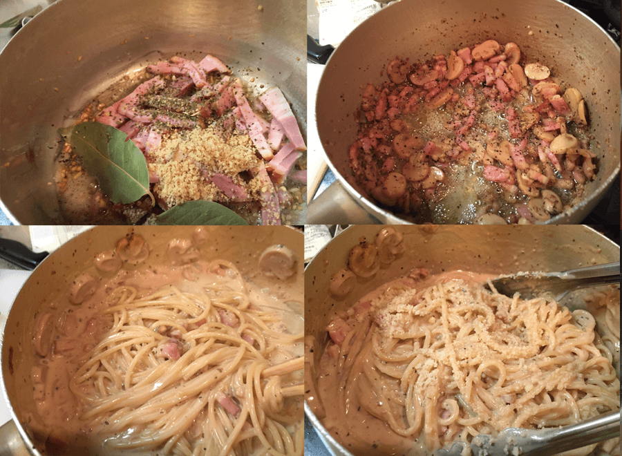 スパゲッティカルボナーラーのレシピ作り方