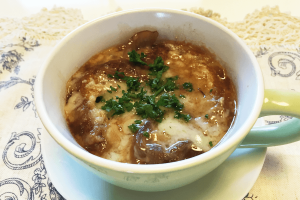 オニオングラタンスープのレシピ
